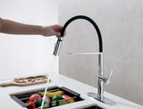ZUN Pull Down Single Handle Kitchen Faucet W105683091