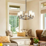 ZUN Modern American hanging chandelier -5 bulbs -E26 lamp holder W116978785