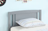 ZUN Twin Size Bed, Wood Platform Bed Frame with Headboard For Kids, Slatted, Gray W1998121949