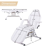 ZUN Massage Salon Tattoo Chair with Two Trays Esthetician Bed with Hydraulic Stool,Multi-Purpose W142279832
