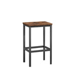ZUN Bar Table Set, Square Bar Table with 2 Bar Chairs, Industrial Style Bar Chairs for Kitchen Breakfast W1668P143123