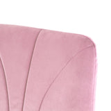ZUN Modern simple light luxury dining pink home bedroom stool back dressing student desk W210122574