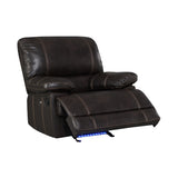 ZUN Recliner Chair Sofa Manual Reclining Home Seating Seats Movie Theater Chairs, Brown WF310342AAD