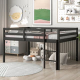 ZUN Full Loft Bed,Espresso W50446293