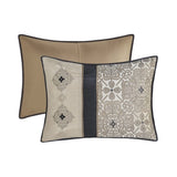 ZUN 7 Piece Jacquard Comforter Set with Throw Pillows B035128852