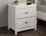 ZUN Solid Wood White Night Stand, Bedside Table, End Table, Desk with Drawers for Living Room, Bedroom B03768226