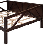 ZUN Full size Daybed, Wood Slat Support, Espresso WF283135AAP