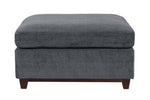 ZUN Modular Living Room Furniture Ottoman Ash Chenille Fabric 1pc Cushion Ottoman Couch B011104330