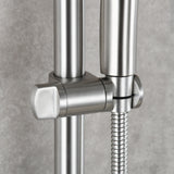 ZUN Shower Set Include Lengthened Shower Bar Shower Head and Hose for Showering, Brushed Nickel 08591256