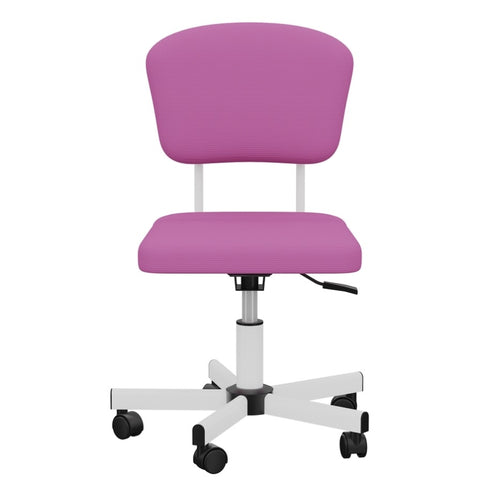 ZUN Mesh Task Chair Plush Cushion, Armless Desk Chair Home Office Adjustable Swivel Rolling Task W2181P164912