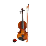 ZUN New 1/8 Acoustic Violin Case Bow Rosin Natural 42430893