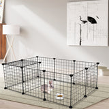 ZUN Pet Playpen, Small Animal Cage Indoor Portable Metal Wire Yard Fence for Small Animals, Guinea Pigs, 15564633