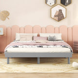 ZUN Modern Design Full Floating Platform Bed Frame for Grey Color W697123292