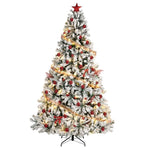 ZUN 7.5ft Automatic Tree Structure PVC Material Green Flocking 1450 Branches Christmas Tree 86998894
