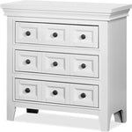 ZUN Transitional Style White Color Solid wood 1pc Nightstand Only Bedroom Furniture Bedside Table Round B011140213