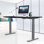 ZUN Electric Stand up Desk Frame - ErGear Height Adjustable Table Legs Sit Stand Desk Frame Up to W141161905