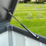 ZUN 100 Gallon Outdoor Storage Deck Box Waterproof, Large Patio Storage Bin for Outside Cushions, Throw W1859131746