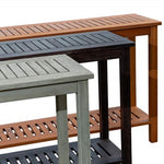 ZUN Eucalyptus Console Table, Espresso B04660597