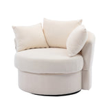 ZUN Modern Akili swivel accent chair barrel chair for hotel living room / Modern leisure chair W39532965