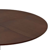 ZUN 47.24"Modern Round Dining Table,Four Patchwork Tabletops with OAK Color Solid Wood Grain Table W757140927