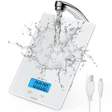 ZUN KOIOS USB Rechargeable Food Scale, 33lb/15Kg Kitchen Scale Digital Weight Grams and oz for Cooking 29956012