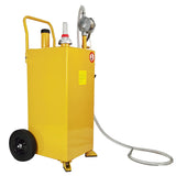 ZUN 30 Gallon Gas Caddy Tank Storage Drum Gasoline Diesel Fuel Transfer Bright Yellow JGC30 RAL1003 00681370
