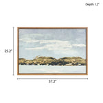 ZUN Abstract Landscape Framed Canvas Wall Art B03599419