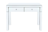 ZUN W 39.4 inch X D 15.7 inch X H 31.5 inch Mirror desktop dressing table, 2 drawer dressing table, W100535586