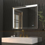 ZUN LED Bathroom Vanity Mirror with side lighting, 40 x 32 inch, Anti Fog, Dimmable,Three Color W1135P160612