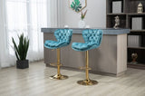 ZUN COOLMORE Bar Stools with Back and Footrest Counter Height Dining Chairs 2PC/SET W39557432