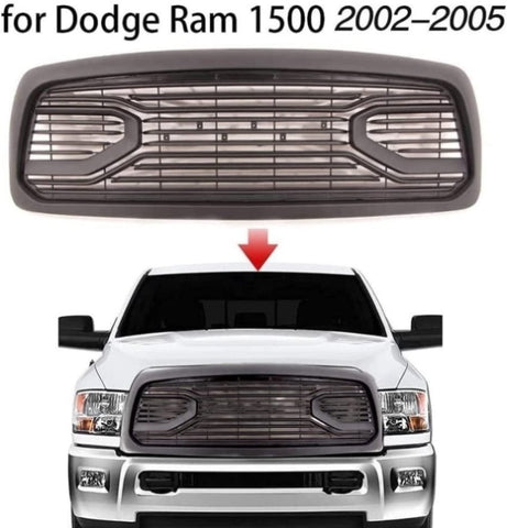 ZUN Big Horn Style Front Grille For 2002 2003 2004 2005 Dodge RAM 1500 W/ Letters W2165128638