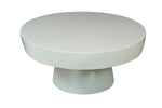 ZUN Premium Oval White Wooden Coffee Table B024127213