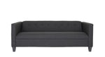 ZUN Bennet Black Sofa for Living Room, Modern 3-Seater Sofas Couches for Bedroom, Office, and Apartment B124142452