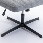 ZUN Armless Office Desk Chair No Wheels, GREY W1372104849