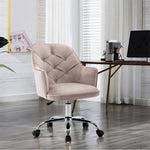 ZUN COOLMORE Velvet Swivel Shell Chair for Living Room, Modern Leisure Arm Chair ,Office chair Grey W39537644