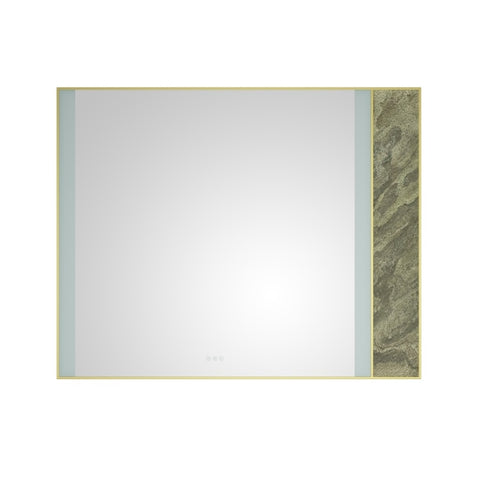ZUN 60in. W x 48 in. H LED Lighted Bathroom Wall Mounted Mirror with High Lumen+Anti-Fog Separately W1272103491