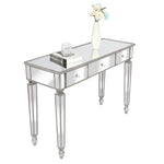 ZUN Three Drawers Mirror Table Dressing Table Console Table 45198085