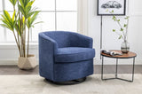 ZUN COOLMORE Swivel Chair, Comfy Round Accent Sofa Chair for Living Room, 360 Degree Swivel W395102564