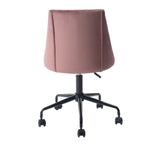 ZUN Velvet Upholstered Task Chair/ Home Office Chair - Rose W131471359