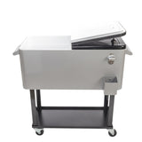 ZUN 80QT Iron Spray Cooler with Shelf 38799184