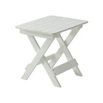 ZUN HIPS Foldable Small Table and Chair Set with 2 Chairs and Rectangular Table White W1209107731
