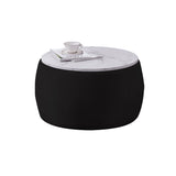 ZUN Round Ottoman with Storage for Living Room - Coffee Table, Foot Rest, Footstool, End Table - with W87667309