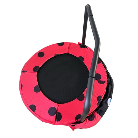 ZUN XTP003 Assembled children's trampoline happy expression outdoor indoor dual-use ladybug black W171194394