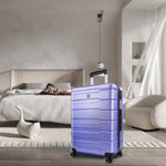 ZUN 28 Inch, Hard Shell Suitcase Checked luggage, Large Suitcase with Spinner Wheels, Travel W1625122307