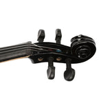 ZUN New 3/4 Acoustic Violin Case Bow Rosin Black 59680382