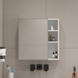 ZUN A white MDF material mirror cabinet, bathroom mirror, and a separate wall mounted bathroom mirror W1151135030