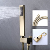 ZUN 10inch Shower System With Rain Shower Faucet Sets W121749909