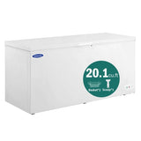 ZUN ORIKOOL Chest Freezer 20.1 Cu.ft Solid Top Commercial Deep Chest Freezers with Lockable Stay-Open W2095126131
