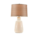 ZUN Boho Textured Ceramic Table Lamp B03597667