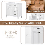 ZUN 36" Bathroom Vanity without Sink, Cabinet Base Only, Bathroom Cabinet with Drawers, Solid Frame and WF296707AAK